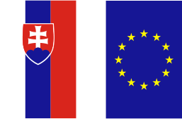 Zástava Slovenskej Republiky a Európskej únie